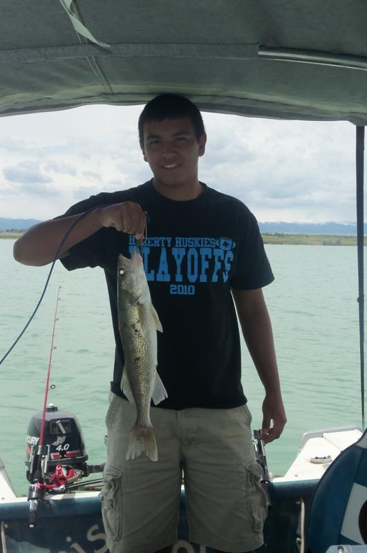 Grandson Jordon's big Walleye